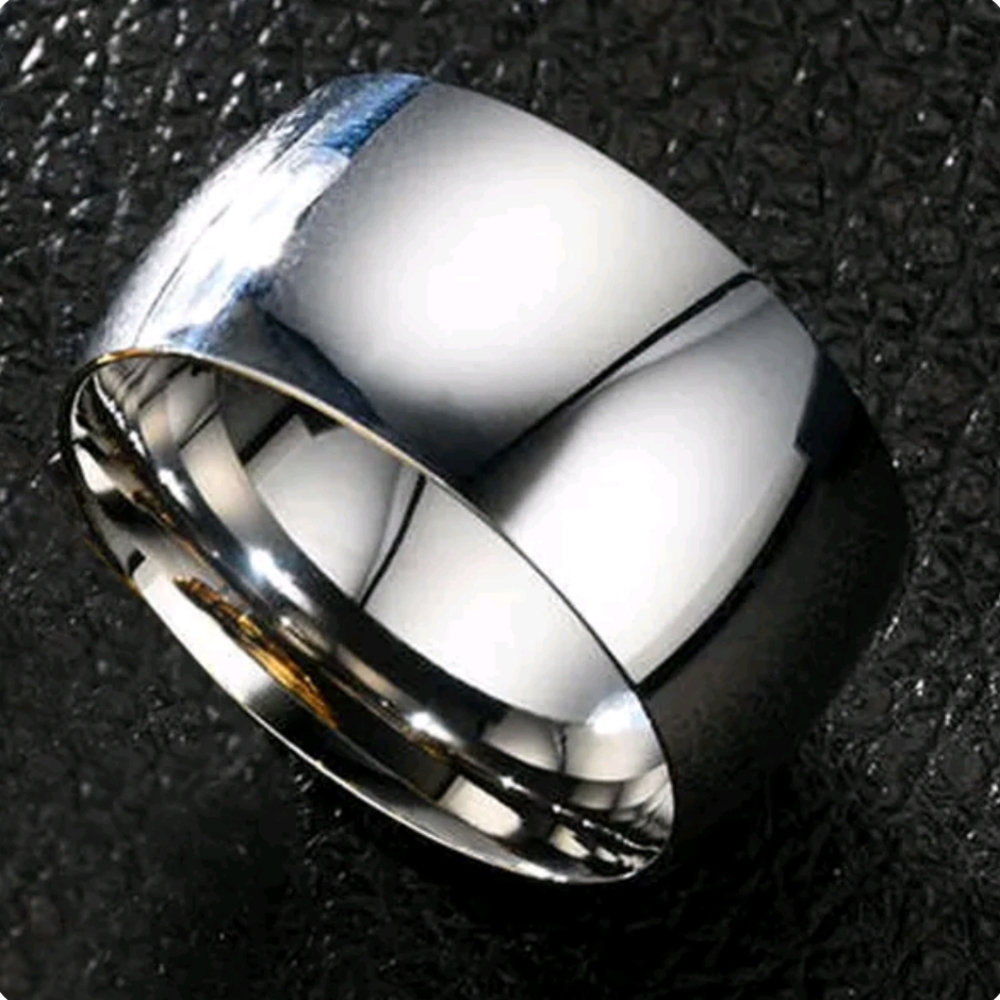 Big Wide Stainless Steel Mens Ring HipHop Punk Size 11